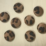 ●20㎜● LEOPARD DESIGN ROUND CABOCHONS PARTS