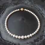 パールグラデーションフォーマルネックレス(大きめパール)