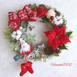 サンタさんと赤いくつ下♡クリスマスリース