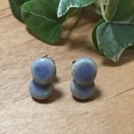陶器のみずいろ 丸まるピアス