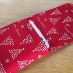 全部布製スマホケースクリスマス（赤）