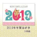 2019年　官製年賀はがき 亥③