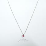 【11月限定】ステンレス＊ロマンティックローズなピンクトパーズのネックレス(金属アレルギー対応・サージカルステンレス・天然石)