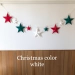 Xmas✯white✯バーンスターガーランド