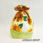 クシュっと可愛い巾着ポーチ  *a30