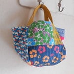 ♪　北欧風小さめころころBAG　帆布　黄色　クマ　ペリカン