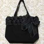 リボンバッグ🎀A4対応トートバッグ