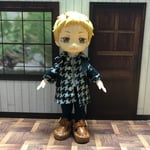 【オビツ11】コートセット(千鳥格子)