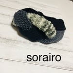ニット幅広ターバン