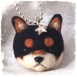 zrbさまご予約【羊毛ワンころキーホルダー黒柴】