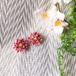 【着物や成人式に】つまみ細工 ピアス イヤリング