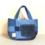 tonko-1384様専用 m273 ラウンドbag(デニムパッチ)