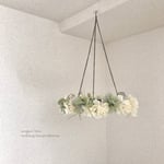 Flower wreath　【ハンギングリース/ホワイトアジサイ】