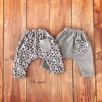 再3販:)新『ふわもこフリース』サルエルパンツ☆レオパード