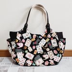 専用出品　アリスの黒猫ちゃん　サイドポケット　トートバッグ
