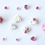 volume mini flower♡　ピアス/樹脂ノンホールピアス（イヤリング）