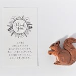 022 シンプル花フレーム　お礼状