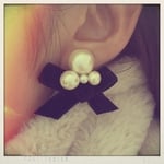 velvet ribbon simple pierce