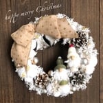  Xmas◇クリスマスリース◇ペアサンタとドットベルL