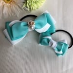 親子リボンお揃いリボン❤︎ティファニーブルーホワイトミルフィーユ 
