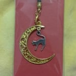 月猫ストラップ