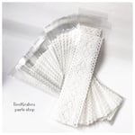 【再販】60㎜×195㎜+35㎜ ラッピング用 opp袋・使い切りパック❤︎レース・鳥・雲❤︎30pcs-125