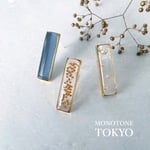 冬の雨雪ピアス＆イヤリング(ブルーグレー)