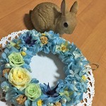 アイスカラーリース（プリザーブドフラワー）