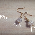 電球イヤリング&ピアス