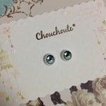 Chouchoute* 蝶とレースのレジンアイ グリーン