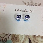 Chouchoute* 蝶とレースのレジンアイ ダークブルー 10