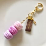   再販☆パステル 3連マカロンキーホルダー