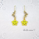 星の☺ スマイルピアス /イヤリング 