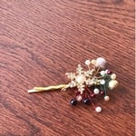 Xmas華奢ヘアピン 雪の結晶と氷のアクセサリー