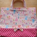 ★レッスンバッグ＊シルエットプリンセスが可愛い☆ピンク★