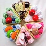 フェルトおままごと☆6種類のケーキセットNo.21