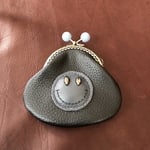 ニコちゃんがま口 (ブラック × グレー)