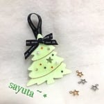 クリスマスツリーアロマワックスサシェ