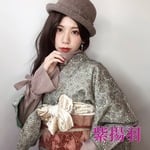 ベロア帯揚げ【シャンパン】