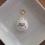 【受注後製作】シャララーン水琴鈴チャームorストラップ　まねき猫