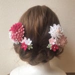 可憐な花嫁つまみかんざし 