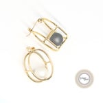 Ti*ピアス[CAGE - asymmetry pearls]