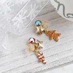 🎄ジンジャーマン＆キャンディのピアスorイヤリング🍭
