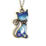 ☆宇宙塗りレジン：ネコ　in  ネコ☆