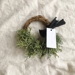 【受注製作】フレッシュ針葉樹のクリスマスリース*mini