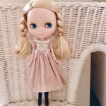 【受注製作】ブライス ドール用 コーデュロイ ワンピース（ミルクティーベージュ） リカちゃん アウトフィット
