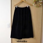 eggパンツ　コーデュロイ　ブラック