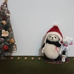 羊毛フェルト  クリスマスパンダさん🐼①