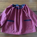ファミリアチェックの長袖スモック☆