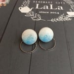 タイルのピアス【雪の結晶】